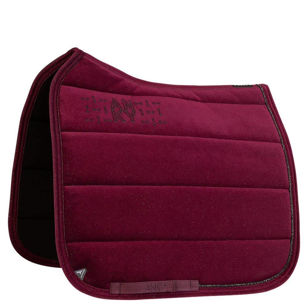 NEW Velvet Saddle Pad- Windsor Wine