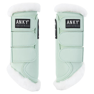 NEW Fur Bell Boots- Frosty Green