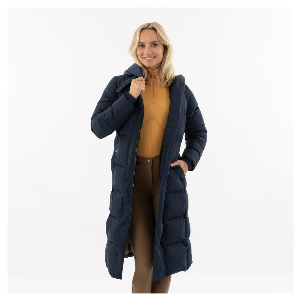 NEW Long Puffer Coat- Navy