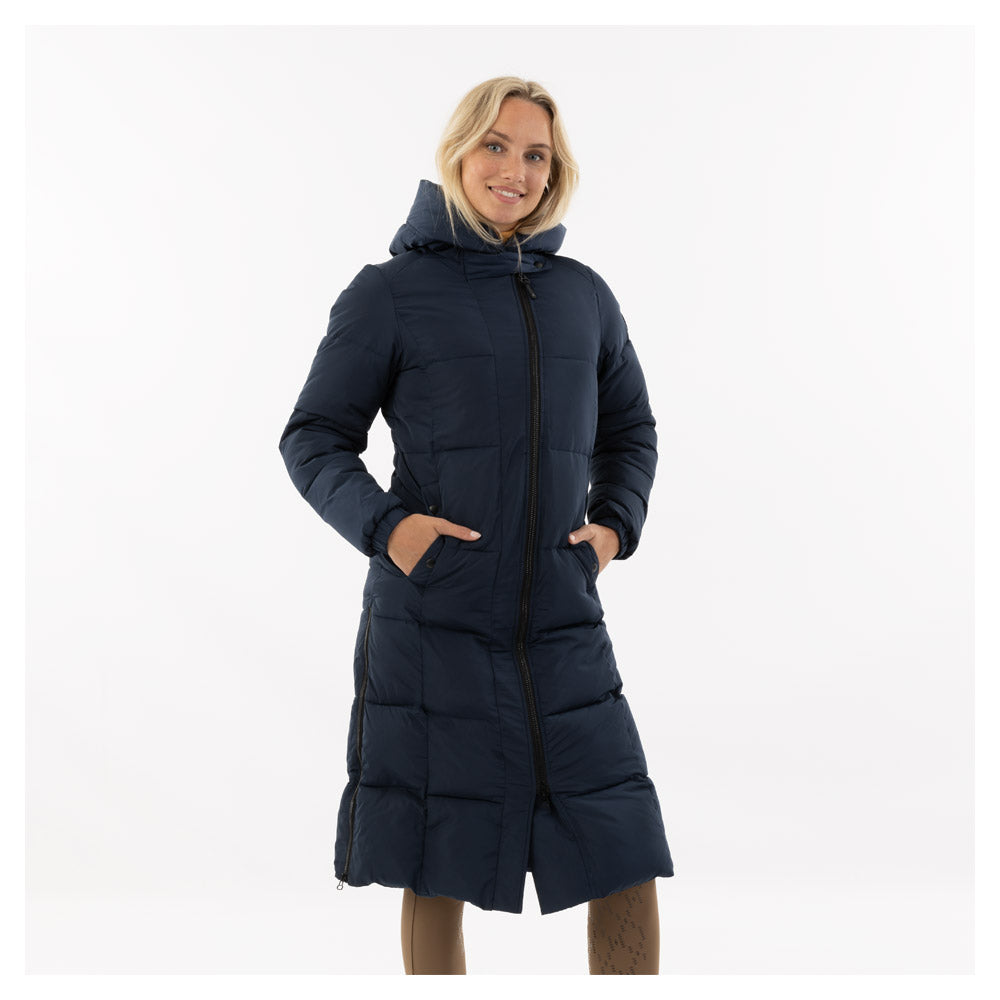 NEW Long Puffer Coat- Navy