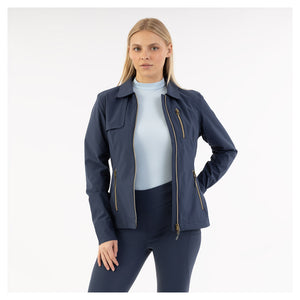 Short Trench Coat- Navy (Outlet)