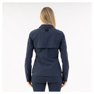 Short Trench Coat- Navy (Outlet)