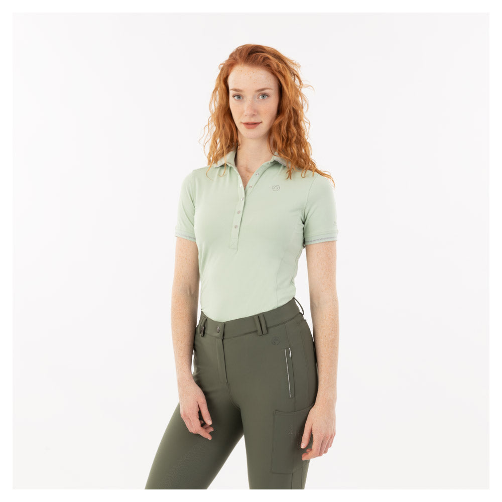 Short Sleeve Polo- Frosty Green (Outlet)