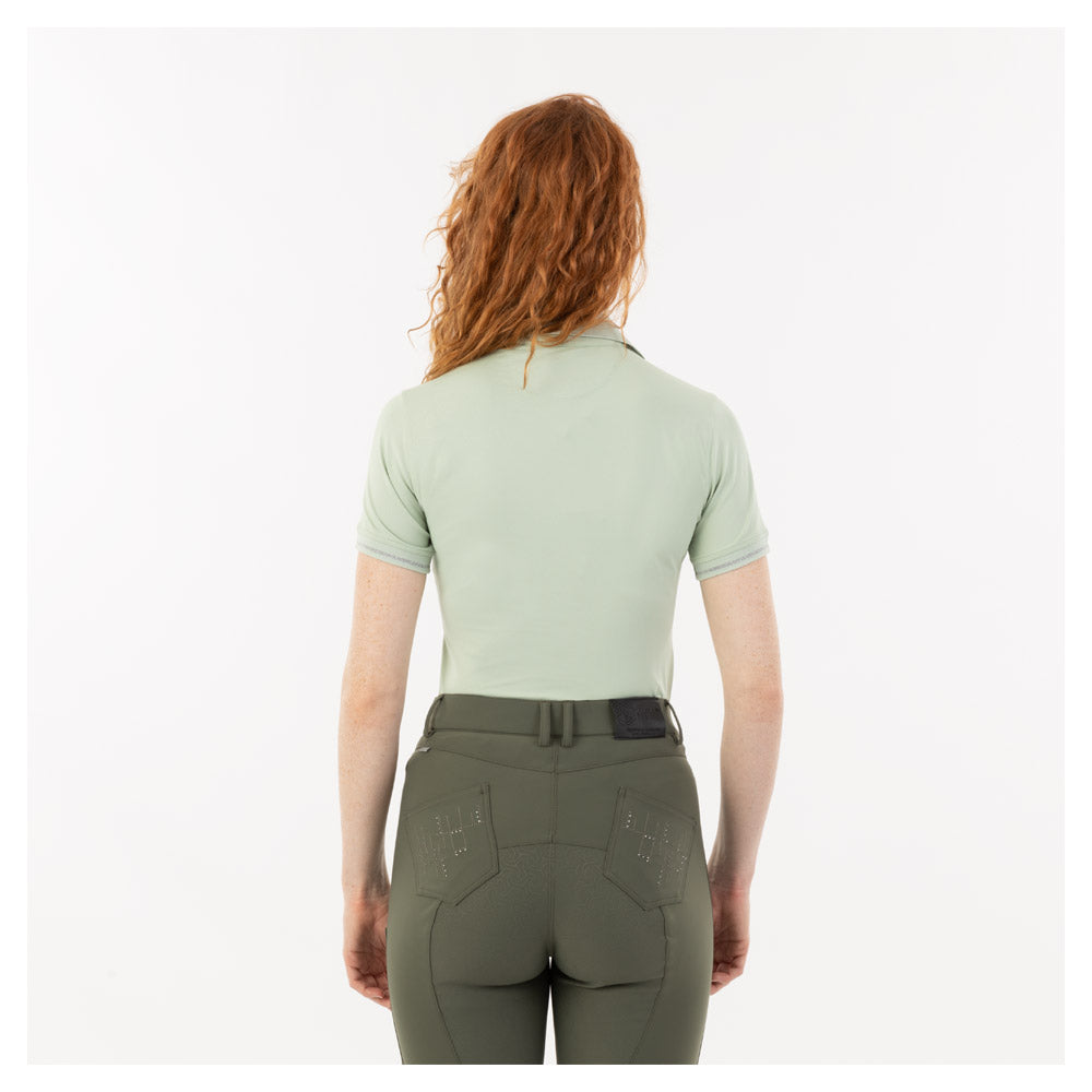 Short Sleeve Polo- Frosty Green (Outlet)