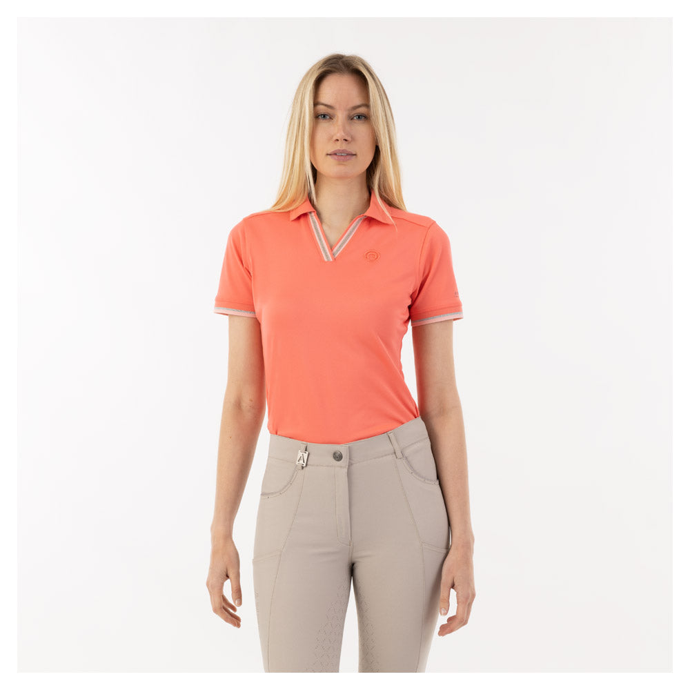 Short Sleeve Polo- Coral Sea (Outlet)