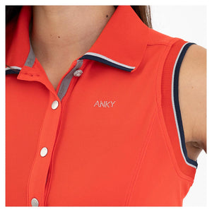 Sleeveless Polo- Navy (Outlet)