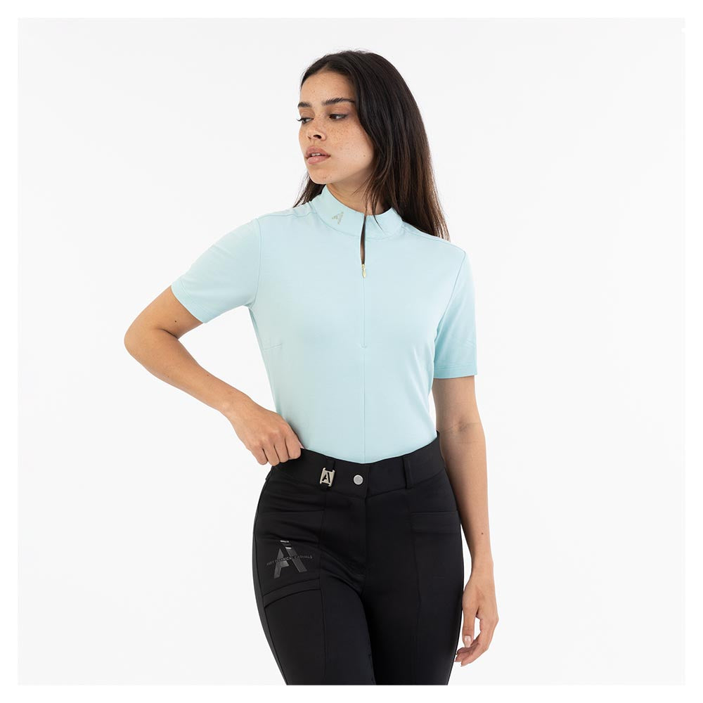 Short Sleeve Flex- Canal Blue