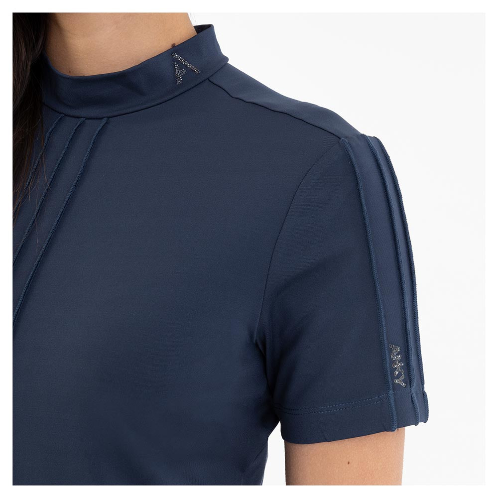 Mockneck Tee- Equestrian Red (Outlet)