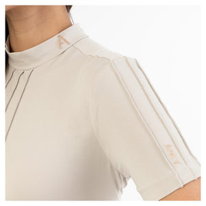 Mockneck Tee- Equestrian Red (Outlet)