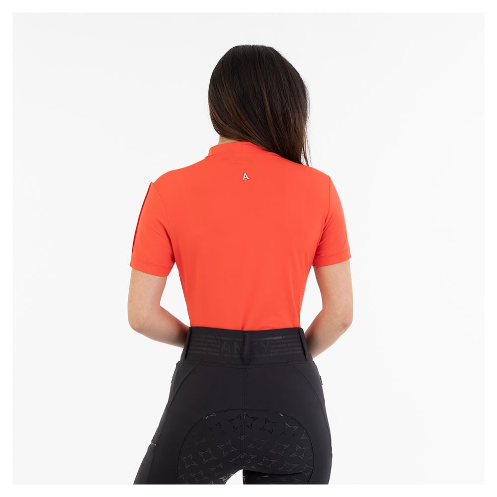 Mockneck Tee- Equestrian Red (Outlet)