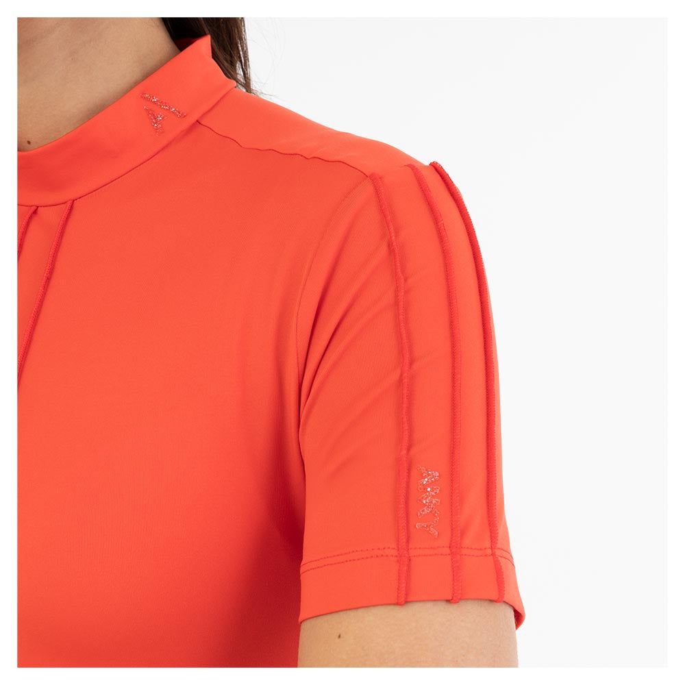 Mockneck Tee- Equestrian Red (Outlet)