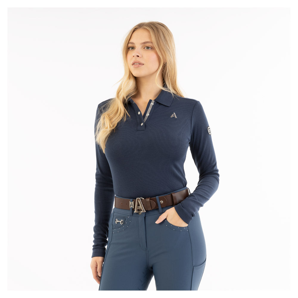 NEW Longsleeve Polo- Insignia Blue