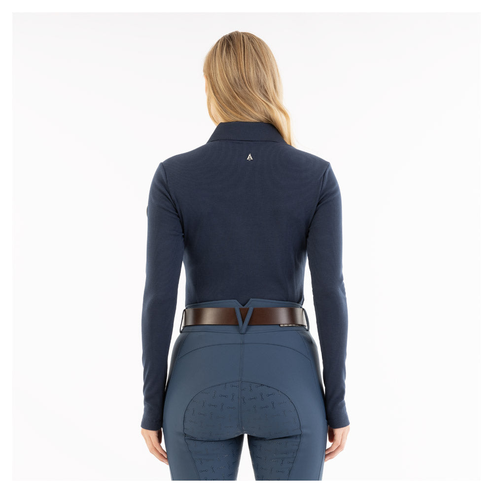 NEW Longsleeve Polo- Insignia Blue