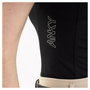 Sleeveless Polo- Black (Outlet)