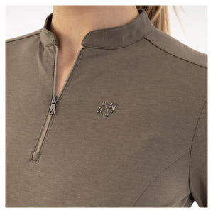 Zip Up Flex Longsleeve- Navy (Outlet)