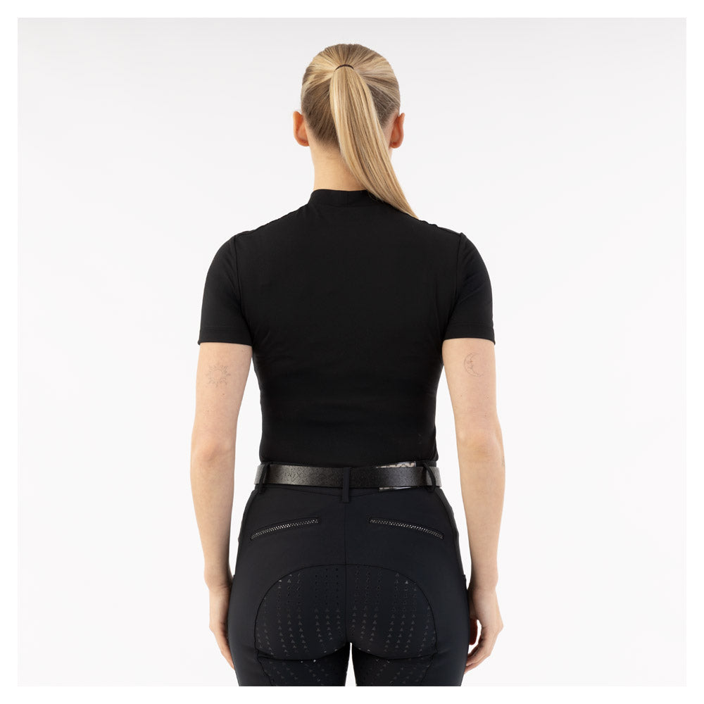 Mockneck Tee- Black (Outlet)
