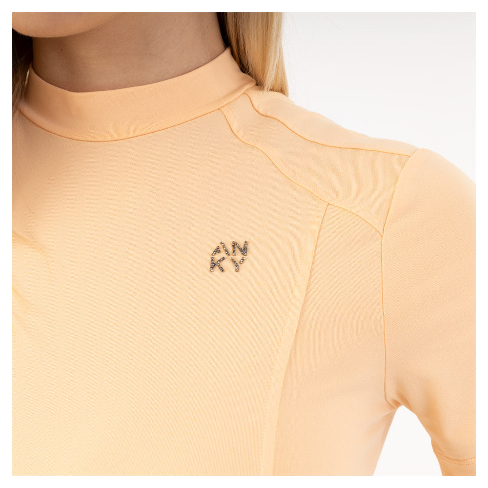 Mockneck Tee- Peach Fuzz (Outlet)