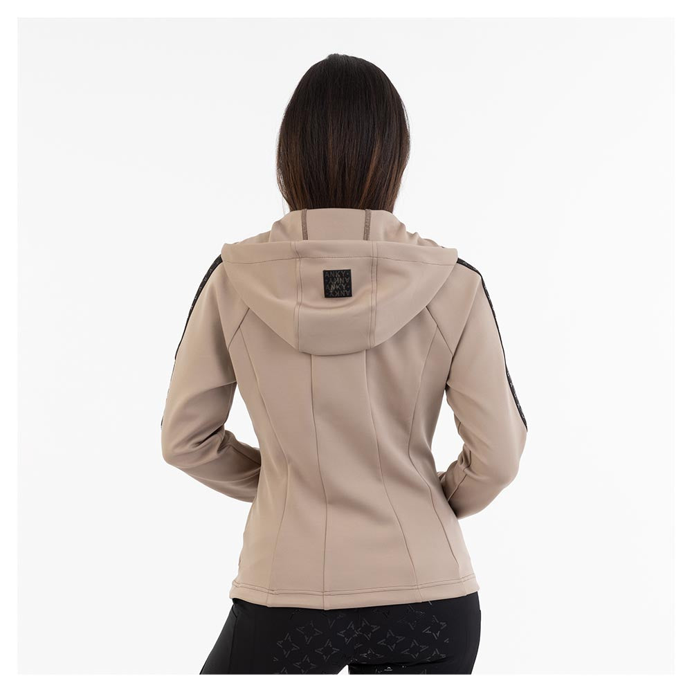 Hooded Tech Zip Up- Canal Blue (Outlet)