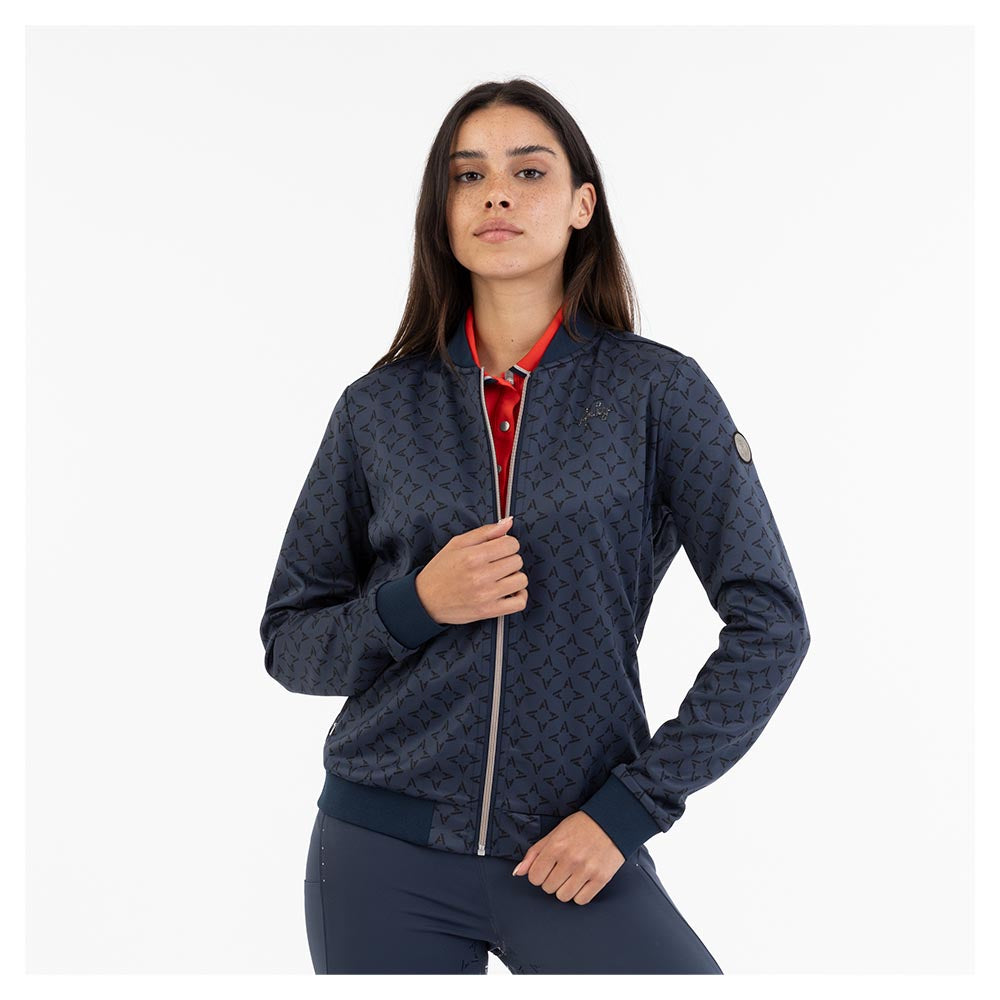 Printed Bomber- Mood Indigo