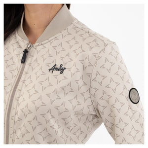 NEW Printed Bomber- Mood Indigo