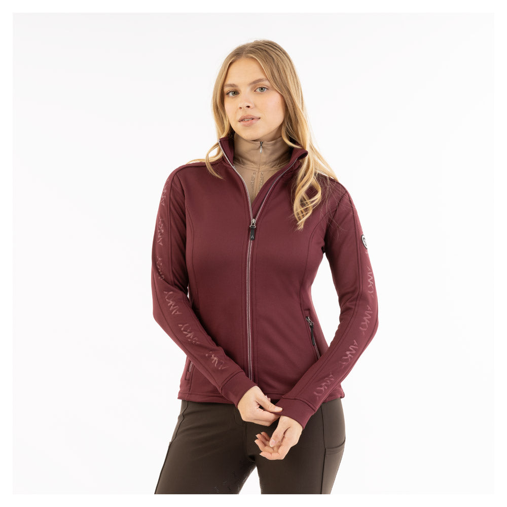 Techno Fabric Zip Up- Windsor Wine (Outlet)