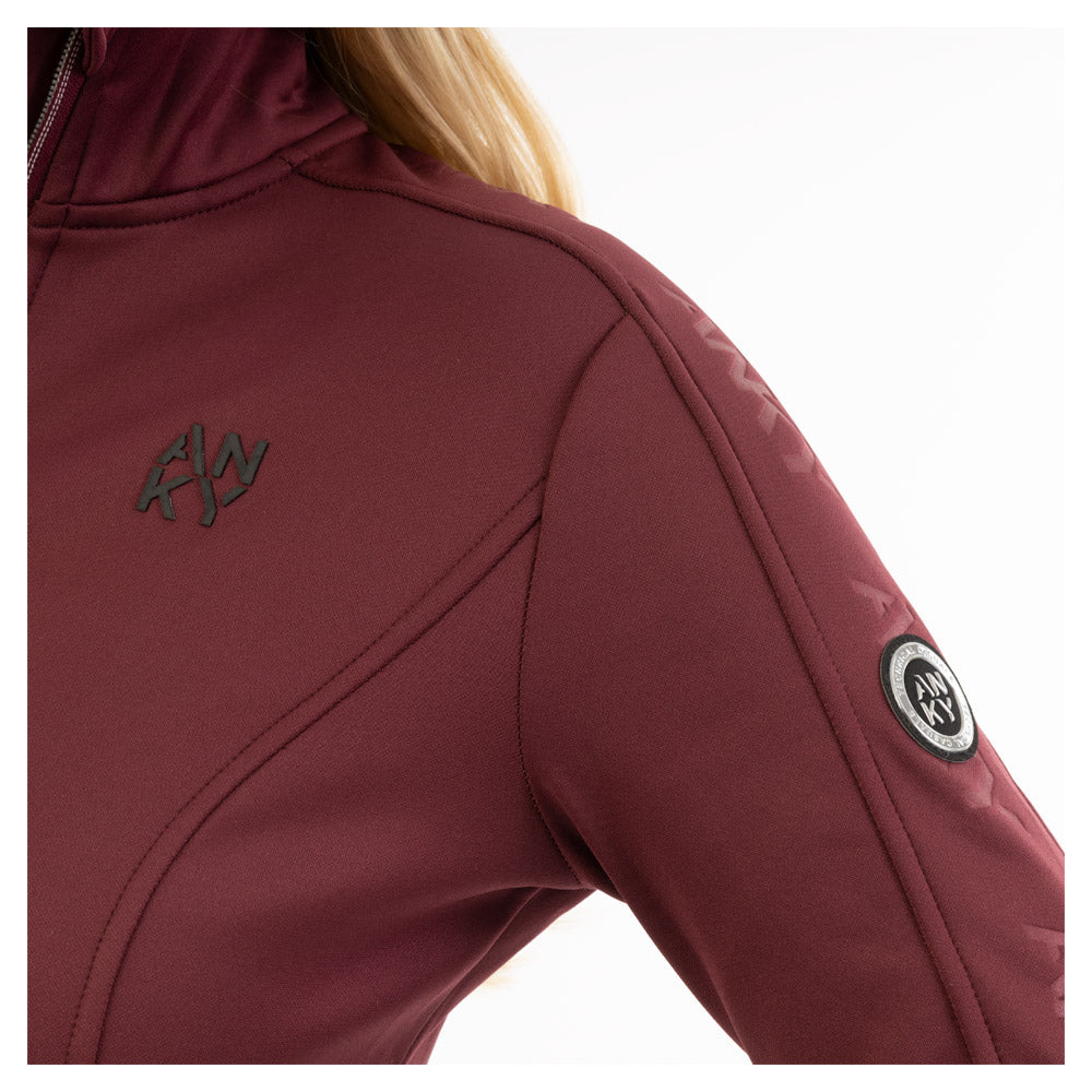 Techno Fabric Zip Up- Windsor Wine (Outlet)