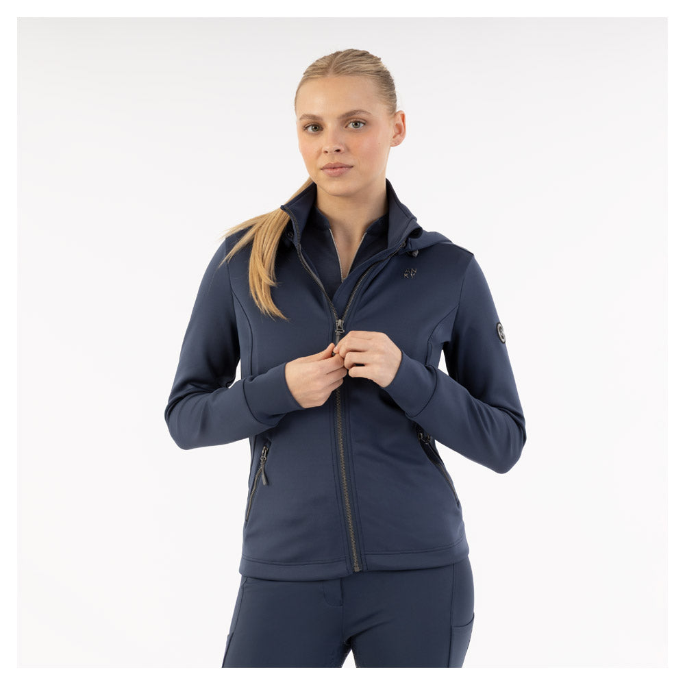 Hooded Tech Zip up- Island Fossil