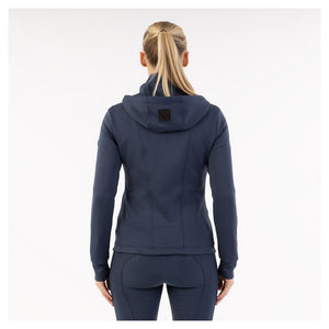 Hooded Tech Zip up- Navy