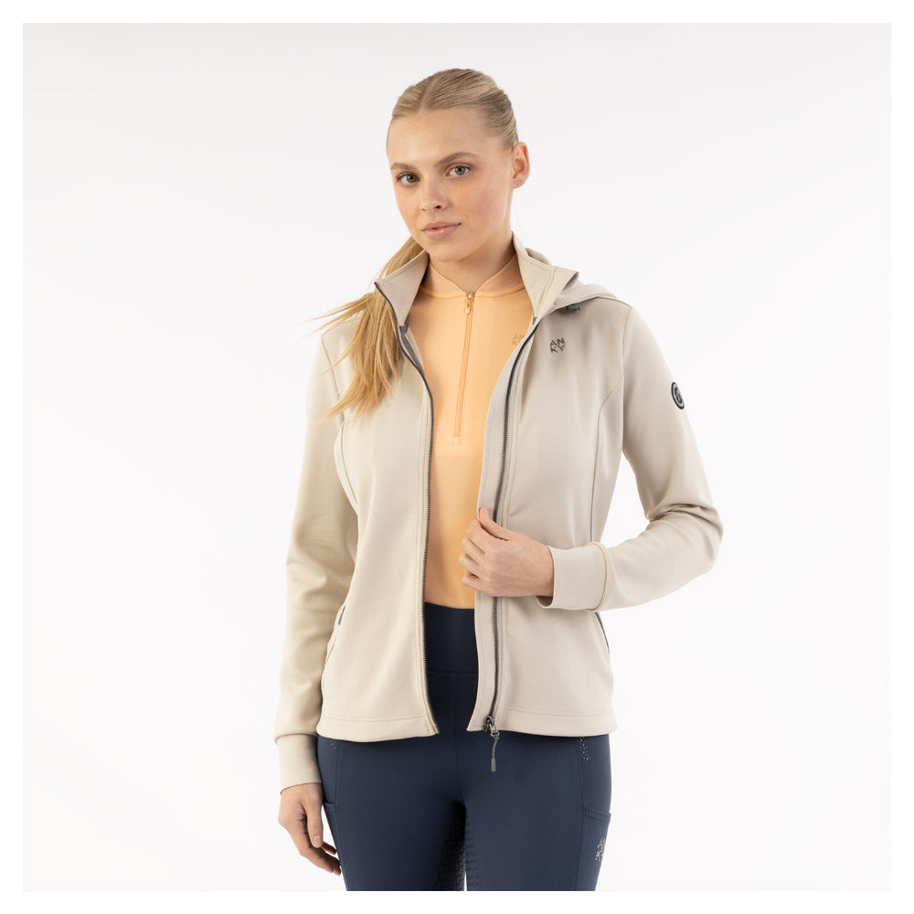 Hooded Tech Zip up- Island Fossil