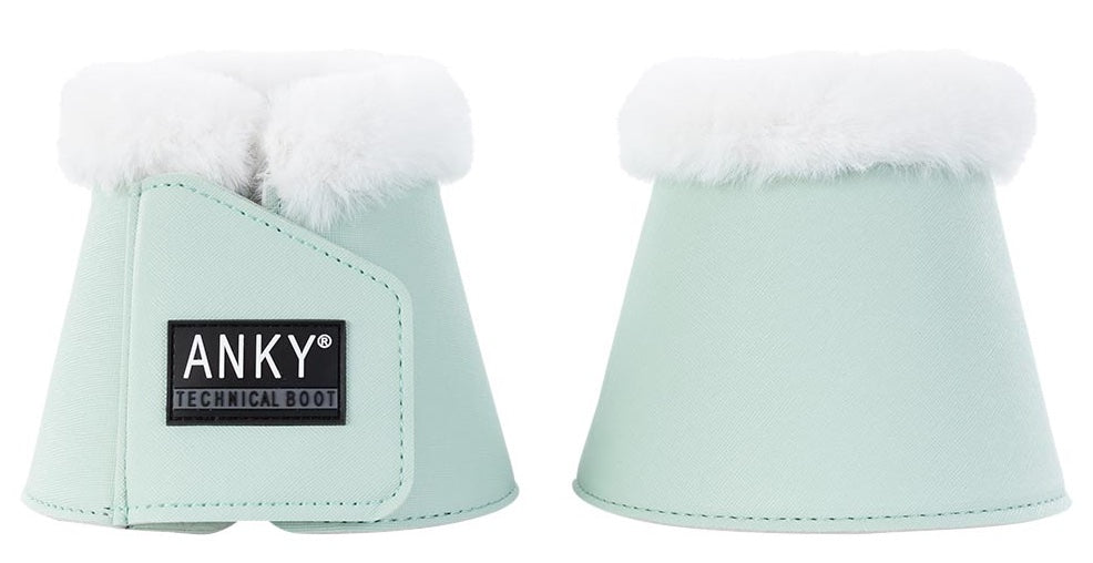NEW Fur Bell Boots- Frosty Green