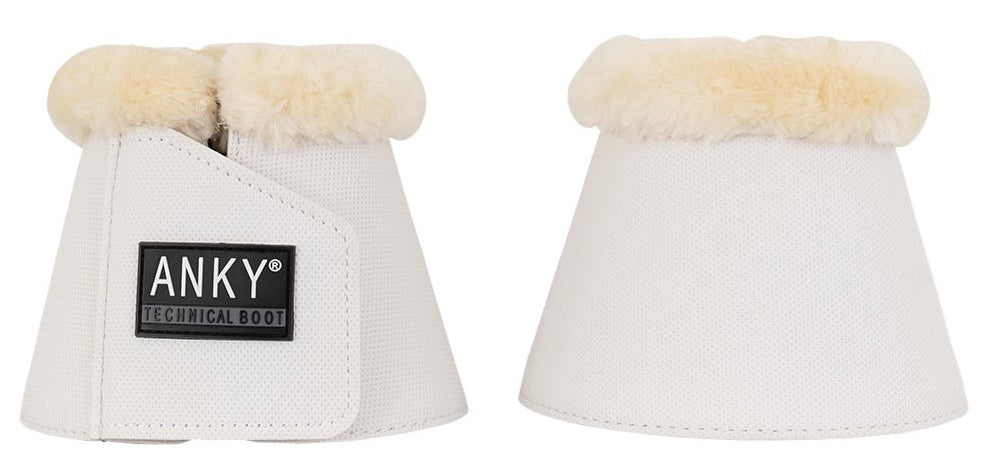 Fur Bell Boots- Bright White