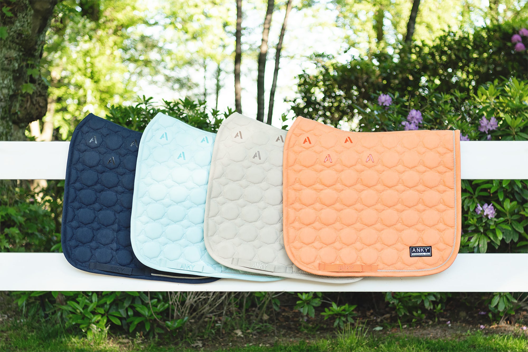 NEW Suede Saddle Pad- Canal Blue