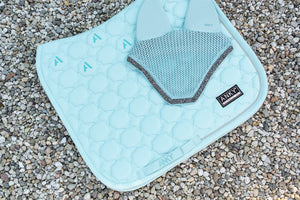 NEW Suede Saddle Pad- Canal Blue