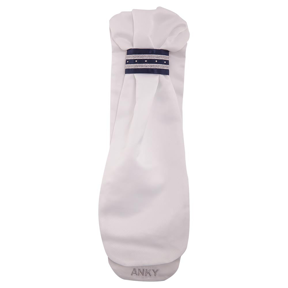 Refined Stock Tie- White/Navy